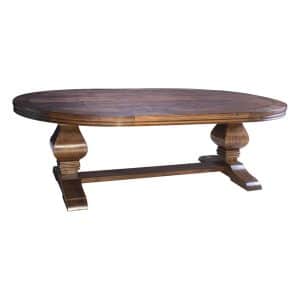 OVAL EUROPEAN TRESTLE TABLE