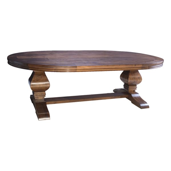 OVAL EUROPEAN TRESTLE TABLE