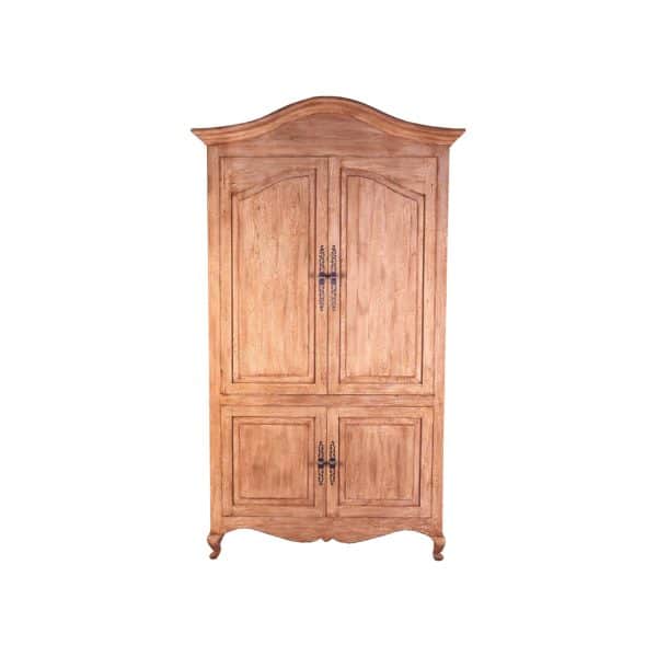 FRENCH ARMOIRE WITH BONNET TOP