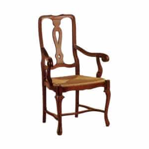 COUNTRY QUEEN ANNE ARM CHAIR