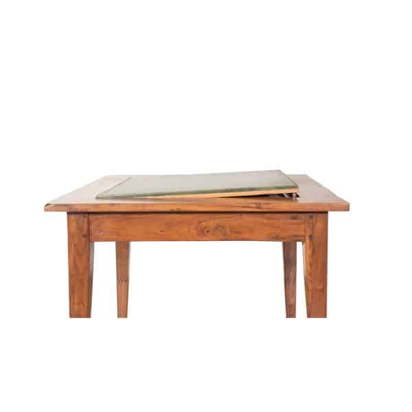 GAME TABLE W/ LEATHER AND GAME BOARDS - Image 3